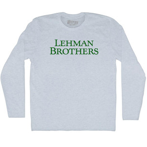 Lehman Brothers Adult Tri-Blend Long Sleeve T-shirt - Athletic White Lehman Brothers Adult Tri-Blend Long Sleeve T-shirt - Athletic White
