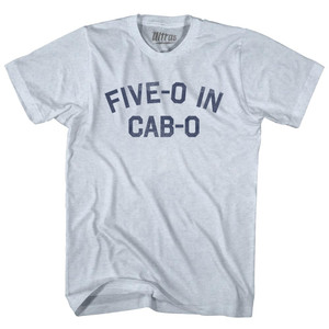 Five O In Cab O Adult Tri-Blend T-shirt - Athletic White Five O In Cab O Adult Tri-Blend T-shirt - Athletic White