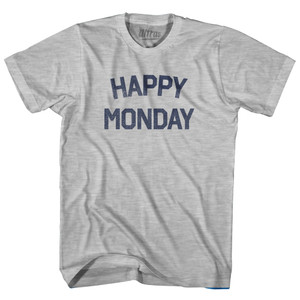 Happy Monday Womens Tri-Blend Junior Cut T-Shirt - Athletic Grey Happy Monday Womens Tri-Blend Junior Cut T-Shirt - Athletic Grey