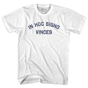 In Hoc Signo Vinces Womens Cotton Junior Cut T-Shirt - White