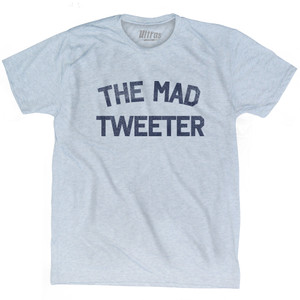 The Mad Tweeter Adult Tri-Blend T-shirt - Athletic White