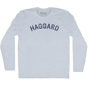 Haggard Adult Tri-Blend Long Sleeve T-shirt - Athletic White