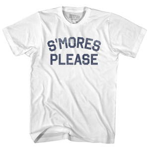 S'mores Please Youth Cotton T-shirt - White S'mores Please Youth Cotton T-shirt - White