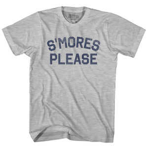 S'mores Please Youth Cotton T-shirt - Grey Heather S'mores Please Youth Cotton T-shirt - Grey Heather