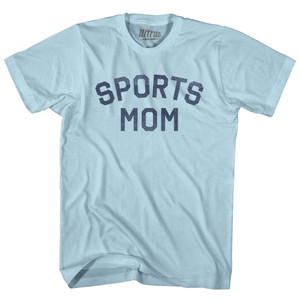 Sports Mom Adult Cotton T-shirt - Light Blue