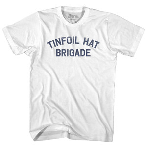 Tinfoil Hat Brigade Youth Cotton T-shirt - White Tinfoil Hat Brigade Youth Cotton T-shirt - White