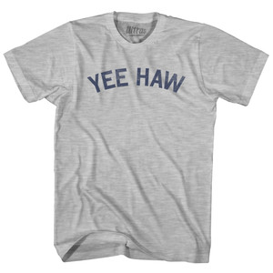Yee Haw Womens Cotton Junior Cut T-Shirt - Grey Heather