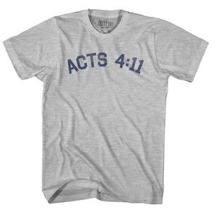 Acts 4 11 Youth Cotton T-shirt - Grey Heather