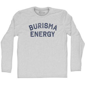 Burisma Energy Adult Cotton Long Sleeve T-shirt - Grey Heather