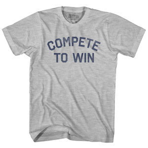 Compete To Win Youth Cotton T-shirt - Grey Heather Compete To Win Youth Cotton T-shirt - Grey Heather