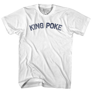 King Poke Adult Cotton T-shirt - White
