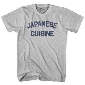 Japanese Cuisine Adult Cotton T-shirt - Cool Grey