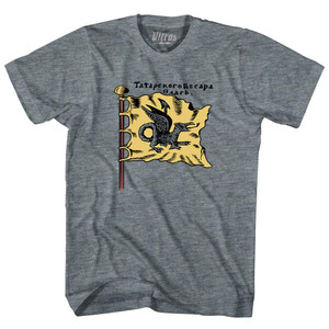 Dragon Flag Womens Tri-Blend Junior Cut T-Shirt - Athletic Grey