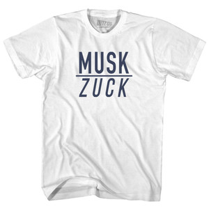 Musk Over Zuck Youth Cotton T-shirt - White Musk Over Zuck Youth Cotton T-shirt - White