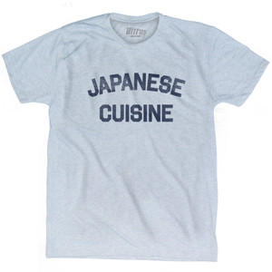 Japanese Cuisine Adult Tri-Blend T-shirt - Athletic White