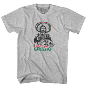 Pancho Villa Womens Cotton Junior Cut T-Shirt - Grey Heather