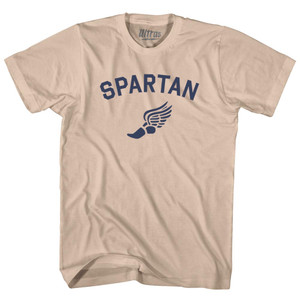 Spartan Running Wings Adult Cotton T-shirt - Creme