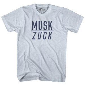 Musk Over Zuck Adult Tri-Blend T-shirt - Athletic White