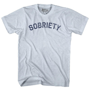 Sobriety Adult Tri-Blend T-shirt - Athletic White
