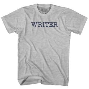 Writer Youth Cotton T-shirt - Grey Heather