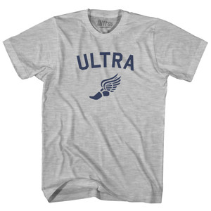 Ultra Running Wings Adult Cotton T-shirt - Grey Heather