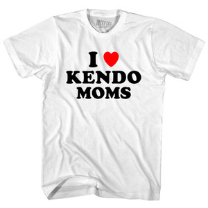 I Love Kendo Moms Youth Cotton T-shirt - White I Love Kendo Moms Youth Cotton T-shirt - White