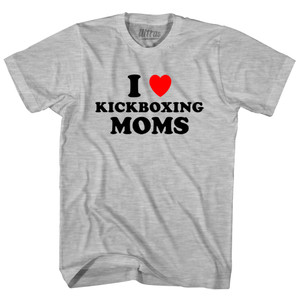 I Love Kickboxing Moms Youth Cotton T-shirt - Grey Heather I Love Kickboxing Moms Youth Cotton T-shirt - Grey Heather