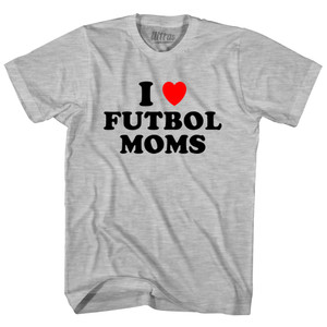 I Love Futbol Moms Youth Cotton T-shirt - Grey Heather I Love Futbol Moms Youth Cotton T-shirt - Grey Heather