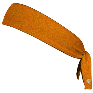 Heathered Headband Made In USA - Orange Bright