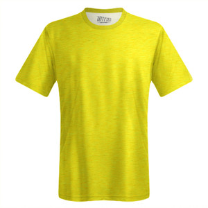 Heathered Lacrosse Shooter Shirt - Yellow Canary