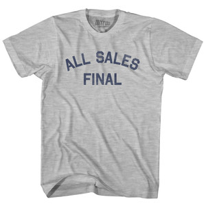 All Sales Final Youth Cotton T-shirt - Grey Heather All Sales Final Youth Cotton T-shirt - Grey Heather