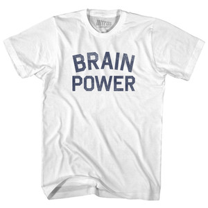 Brain Power Youth Cotton T-shirt - White