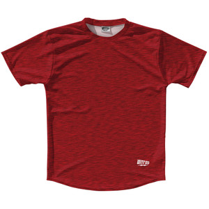 Heathered Running Shirt Track Cross Made In USA - Red Dark Heathered Running Shirt Track Cross Made In USA - Red Dark