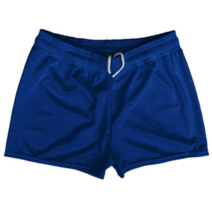 Heathered Shorty Short Gym Shorts 2.5" Inseam Made In USA - Blue Royal Heathered Shorty Short Gym Shorts 2.5" Inseam Made In USA - Blue Royal