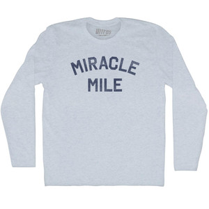Miracle Mile Adult Tri-Blend Long Sleeve T-shirt - Athletic White Miracle Mile Adult Tri-Blend Long Sleeve T-shirt - Athletic White