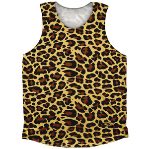 Cheetah Pattern Athletic Tank Top - Yellow