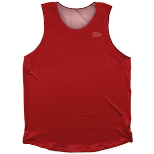 Ultras Running Outline Logo Athletic Tank Top - Red Dark