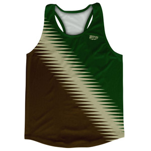 Lightning Fast Pattern Running Track Tops Made In USA - Dark Brown Light Brown Hunter Green Lightning Fast Pattern Running Track Tops Made In USA - Dark Brown Light Brown Hunter Green