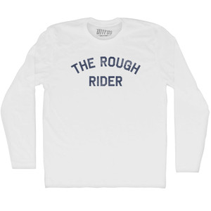 The Rough Rider Adult Cotton Long Sleeve T-shirt - White