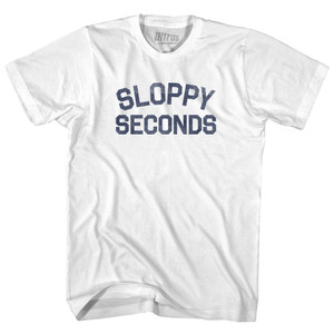 Sloppy Seconds Womens Cotton Junior Cut T-Shirt - White