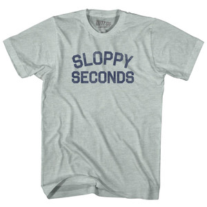 Sloppy Seconds Adult Tri-Blend T-shirt - Athletic Cool Grey