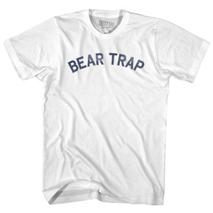 Bear Trap Adult Cotton T-shirt - White Bear Trap Adult Cotton T-shirt - White