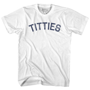 Titties Youth Cotton T-shirt - White