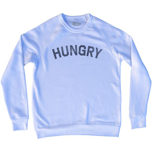 Hungry Adult Tri-Blend Sweatshirt - White