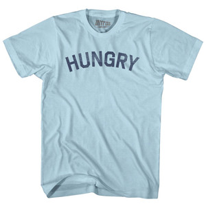 Hungry Adult Cotton T-shirt - Light Blue