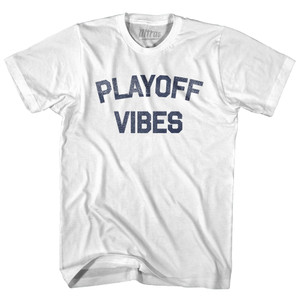 Playoff Vibes Youth Cotton T-shirt - White Playoff Vibes Youth Cotton T-shirt - White