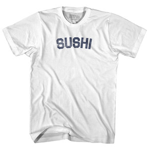 Sushi Adult Cotton T-shirt - White