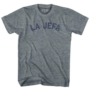 La Jefa Adult Tri-Blend T-shirt - Athletic Grey