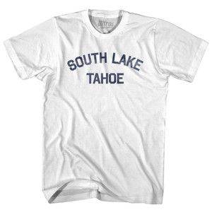 South Lake Tahoe Adult Cotton T-shirt - White