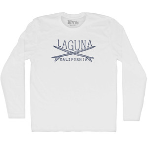 Laguna Surf Adult Cotton Long Sleeve T-shirt - White